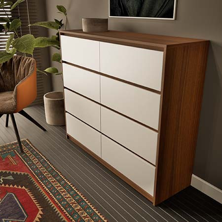 دراور 8 کشو تمام ام دی اف مدل D-02