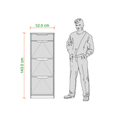 جاکفشی داشبوردی کشودار سه درب پایه سنگی Najaret ظرفیت ۱۲ جفت کفش MDF نئوپان با گارانتی