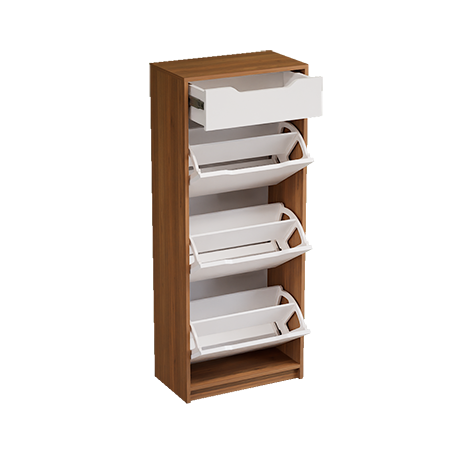 جاکفشی داشبوردی کشودار سه درب پایه سنگی Najaret ظرفیت ۱۲ جفت کفش MDF نئوپان با گارانتی