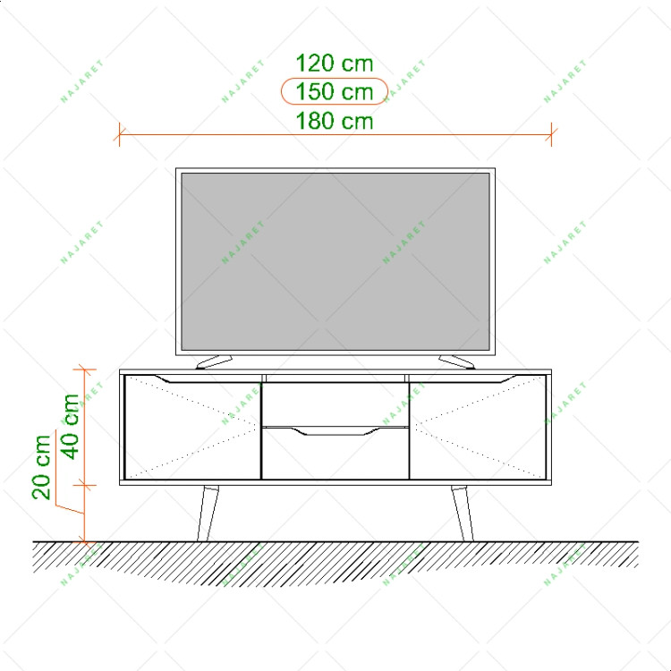 میز تلویزیون مدل TF-126