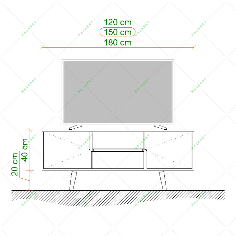 میز تلویزیون مدل TF-127