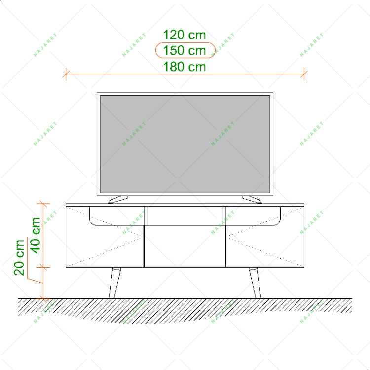 میز تلویزیون مدل TF-129