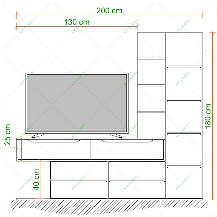 میز تلویزیون مدل TF-130