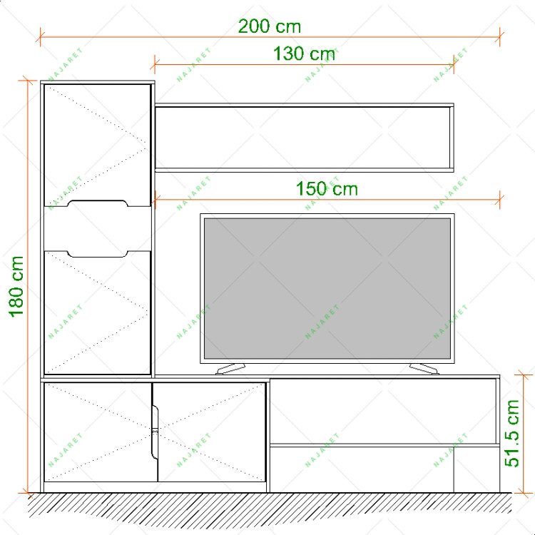 میز تلویزیون مدل TF-131