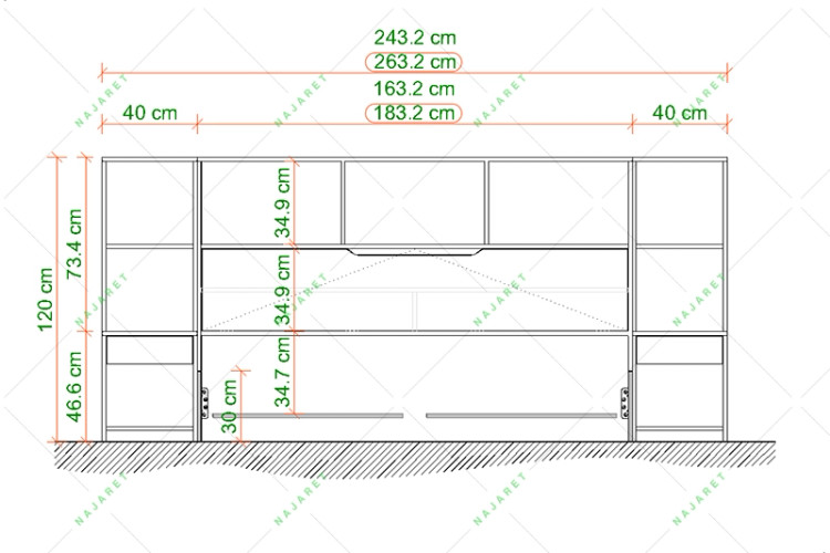 تخت خواب مدل B-125