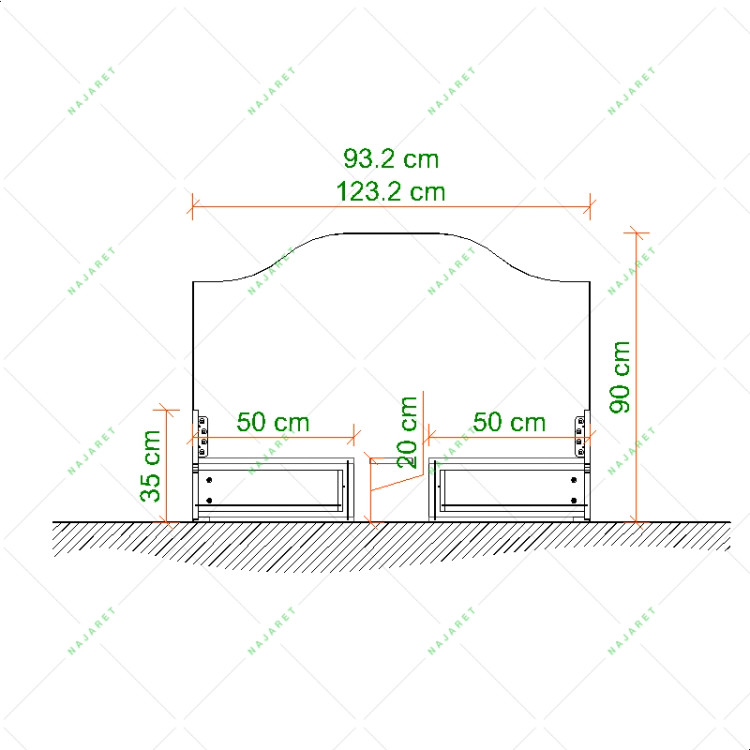 تخت خواب مدل B-123