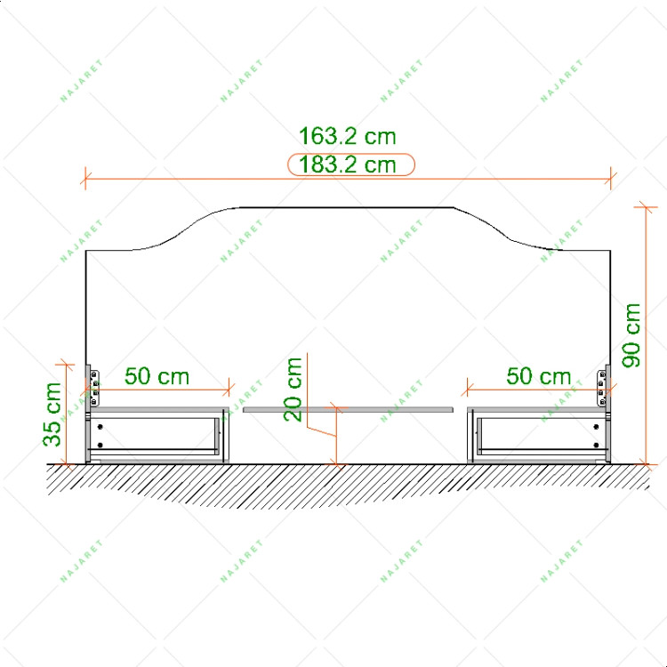 تخت خواب مدل B-123