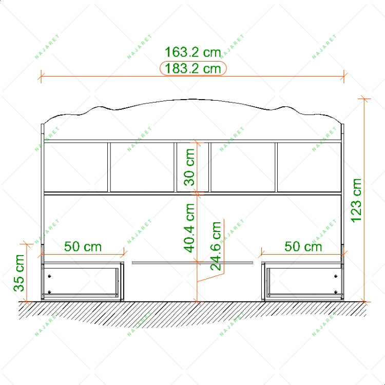 تخت خواب مدل B-118